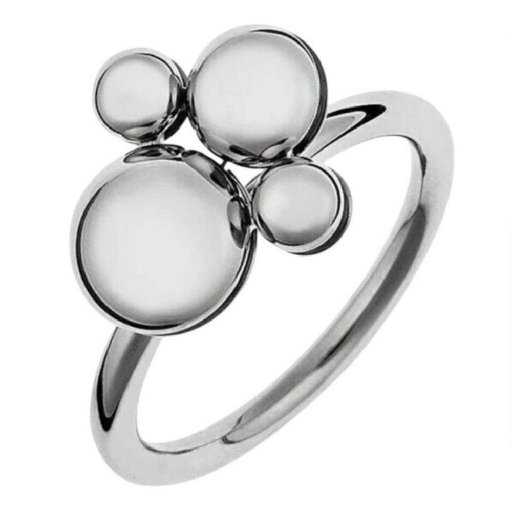 Calvin Klein Silver Spinning Fidget Ring - Size 6